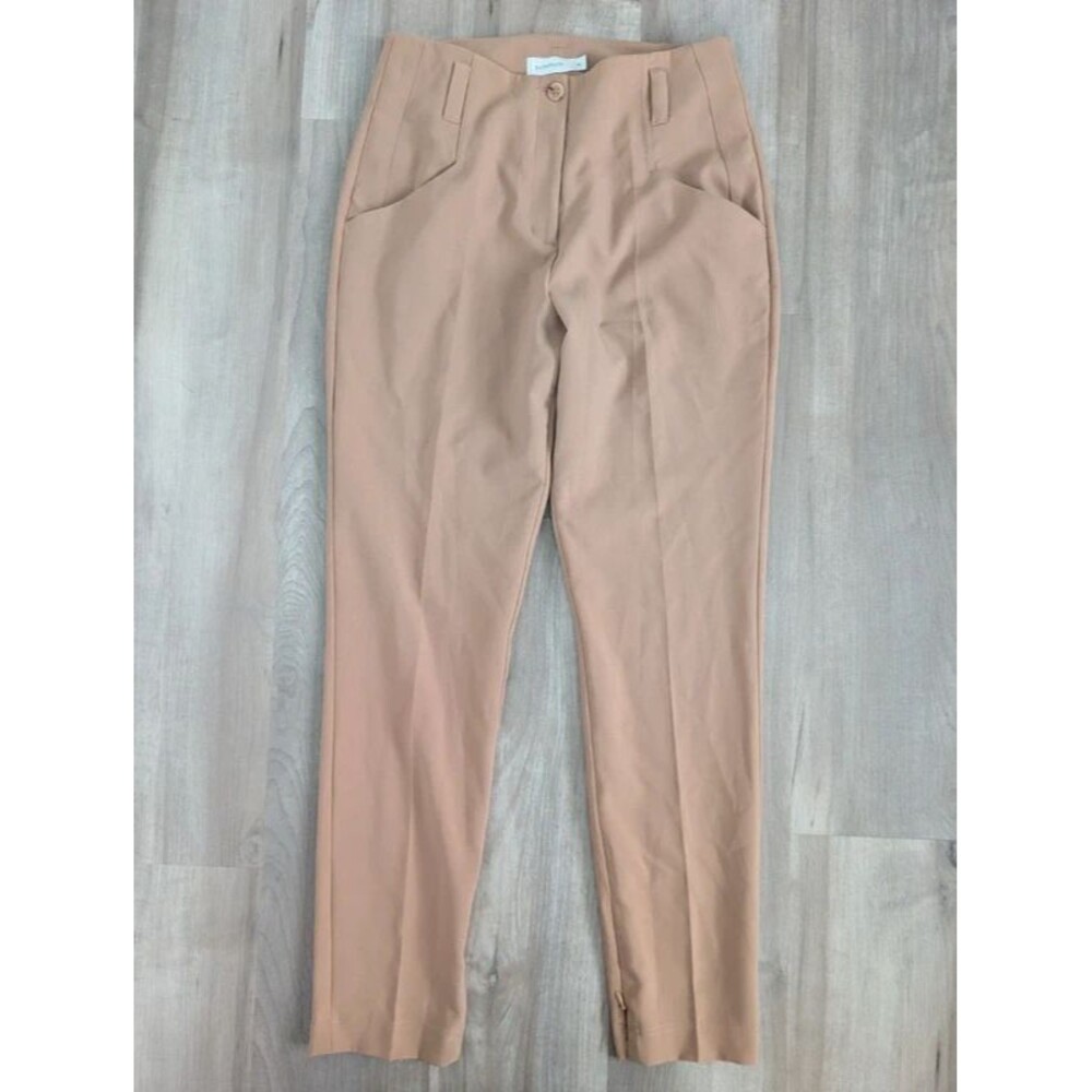 Summum Tailored Slim Fit Trousers in Camel, Size 36 (D4)